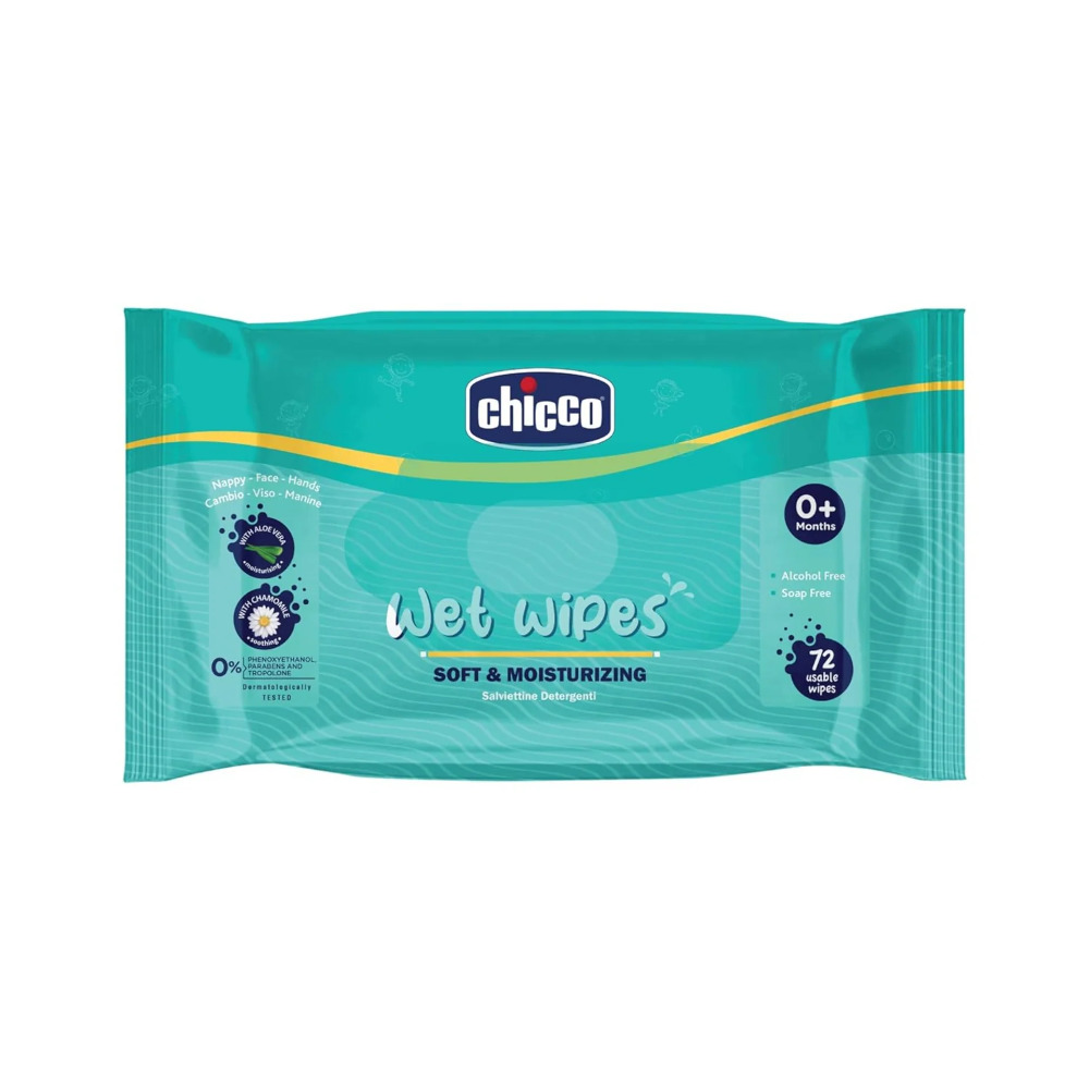 Chicco Wet wipes soft and moisturising