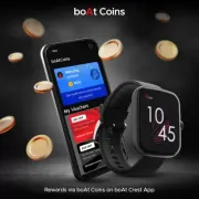 boAt Wave Beat with boAt Coins, DIY Watch Face Studio & 1.69'' HD Display Smartwatch (Black Strap, Free Size)