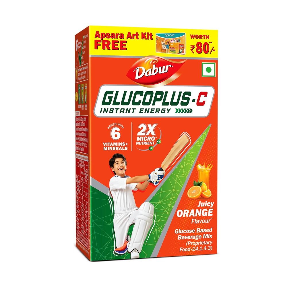Dabur Glucoplus-C Instant Energy Juicy Orange Flavoured 450gm