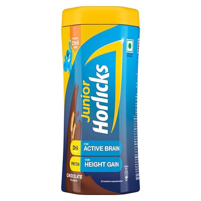 Horlicks Health & Nutrition Drink Chocolate, 500g Jar, Health drink for kids 2 to 6 years