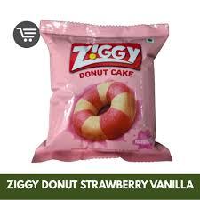 Ziggy Donut Cake Strawberry Vanilla Cake 53gm