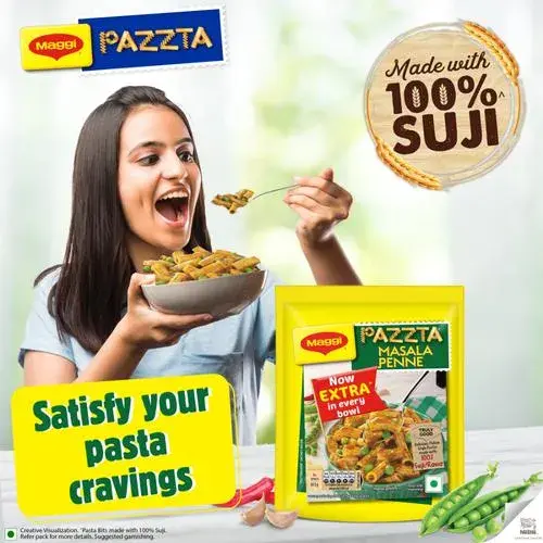 MAGGI Pazzta Masala Penne - Made With 100% Suji/Rawa, 69.5 g