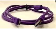 High Speed USB to Micro USB Charging Sync Data Cable (Purple)