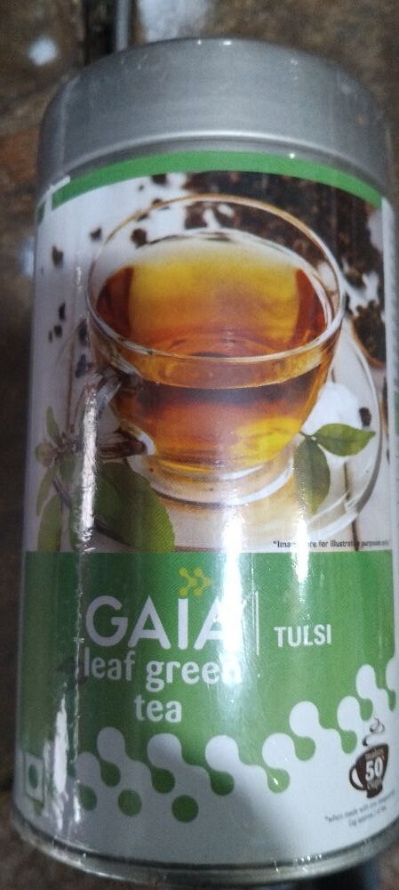 Gaia leaf tulsi green tea 100g