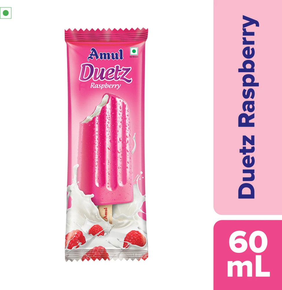 Amul Duetz Raspberry Ice Cream 60ML