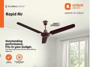 Orient Electric Rapid Air High Speed Ceiling Fan (1200mm, Brown)