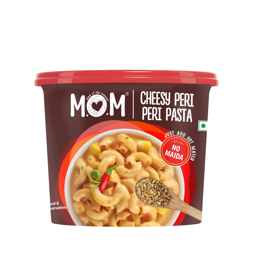 MOM Cheesy Peri Peri Pasta 74 gm