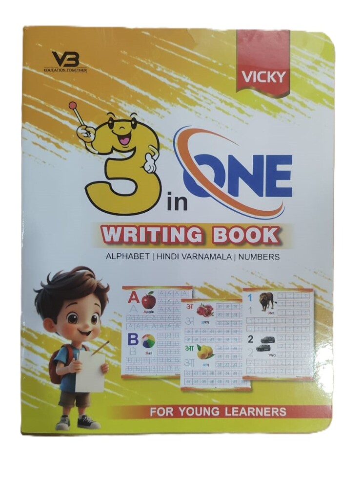 Vicky 3 In One Writing Book 1N