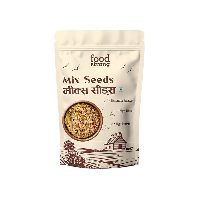 Foodstrong Mix Seeds | Blend of Pumpkin, Sunflower, Flax & Chia Seeds | High Protein, Fiber & Omega 3 | 200g