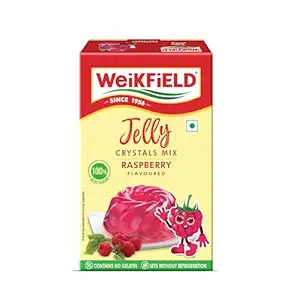 Weikfield Jelly Crystals Mix Raspberry Flavoured 90gm