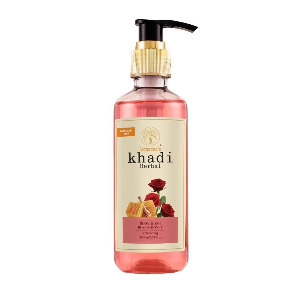 Khadi Rose Body Wash, 200 ml