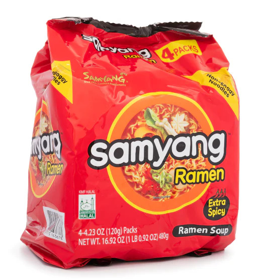 Samyang Ramen Extra Spicy Ramen Noodle (120X5)600g