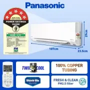 Panasonic 1.5 Ton 5 Star Split Inverter AC with Wi-fi Connect - White (CS/CU-NU18XKYWA, Copper Condenser)