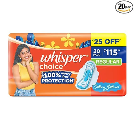 Whisper Choice Wing Regular 20s