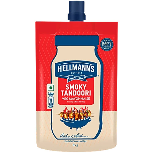 Hellmanns Smoky Tandoori Veg Mayonnaise, 85g
