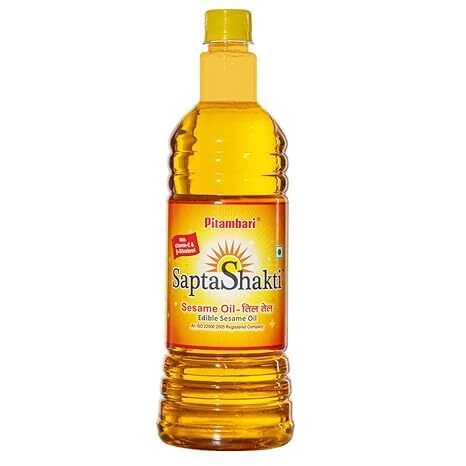 Pitambari Saptashakti Pure Sesame Edible Oil For Cooking (1 Liter)