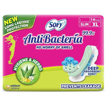Sofy Anti Bacteria Slim XL 14 Pads