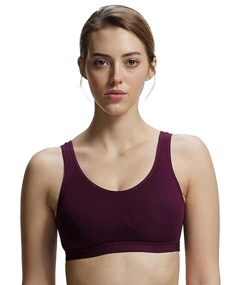 Jockey Woman Athleisure Active Bra Stretch Winetasting 1376-01 (M Size) 1pc
