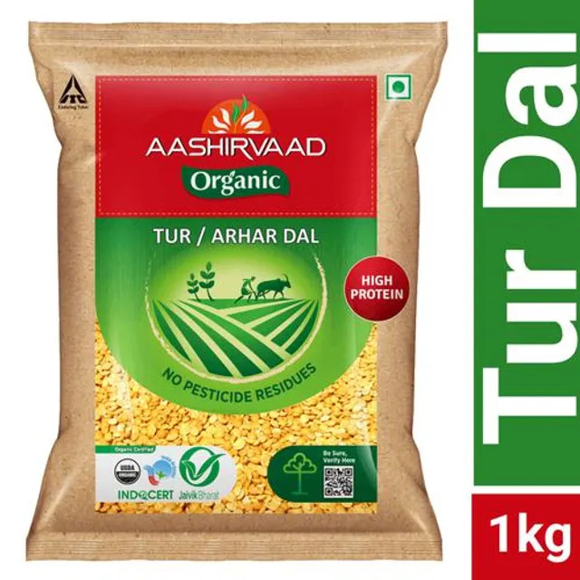 Aashirvaad Organic Arhar/Tur Dal, 1 kg