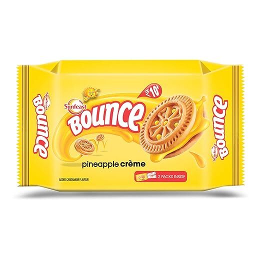 Bounce Biscuit Pineapple Creme, 69.6g