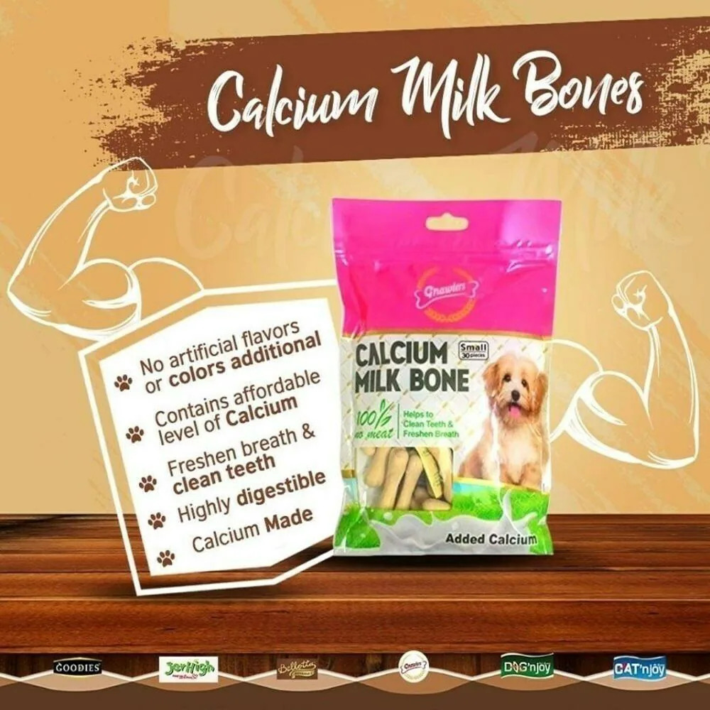 Calcium Milk Bones For Dogs, 4Pcs