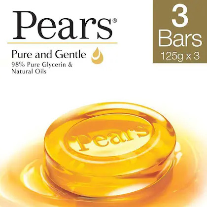 Bulk Deal - Pears Pure & Gentle Soap with Glycerin & Natural Oils 3*125 g ( Pack of 5 )