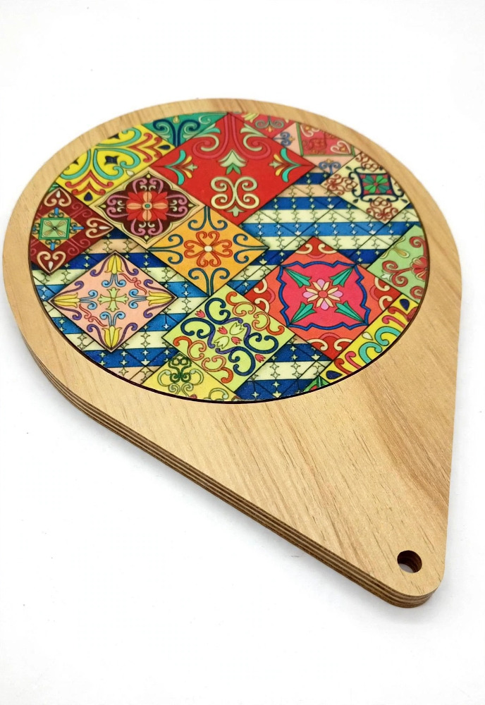 Premium Wooden Round Chopping Board 1pc