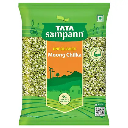 Tata Sampann Unpolished Moong Dal Chilka, 500 g