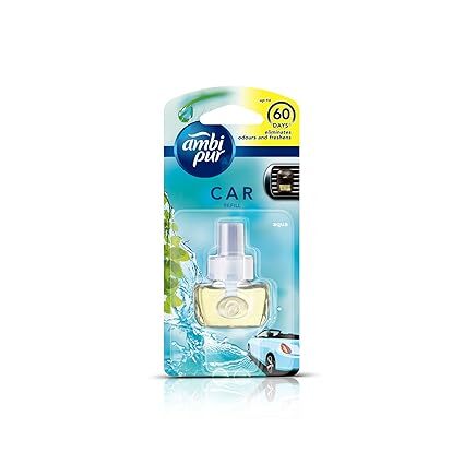 Ambi Pur Car Air Freshener Refill, Aqua, 7.5 ml