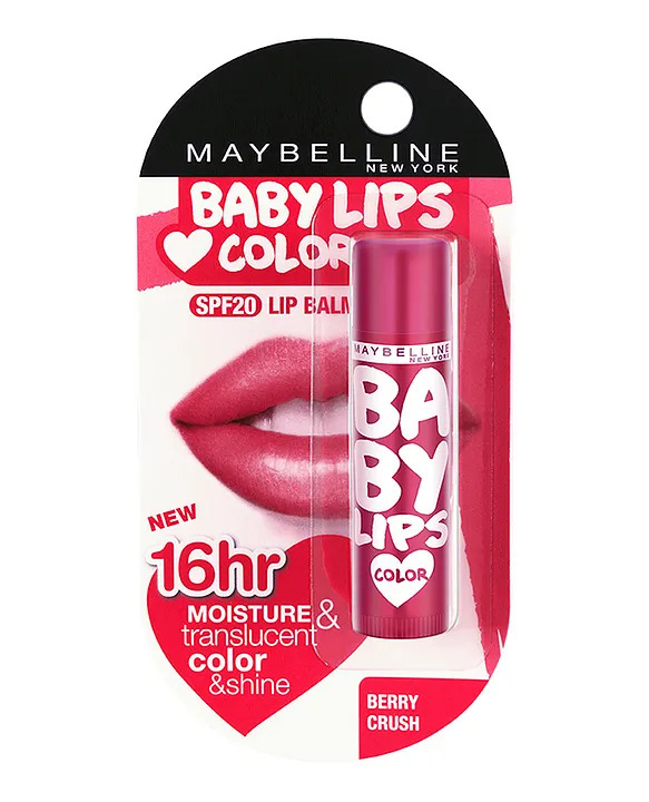 Maybelline New York Baby Lips Lip Balm Berry Crush - 4 gm