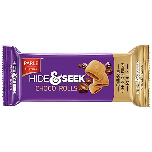 Parle platina hide & seek choco rolls, 75G