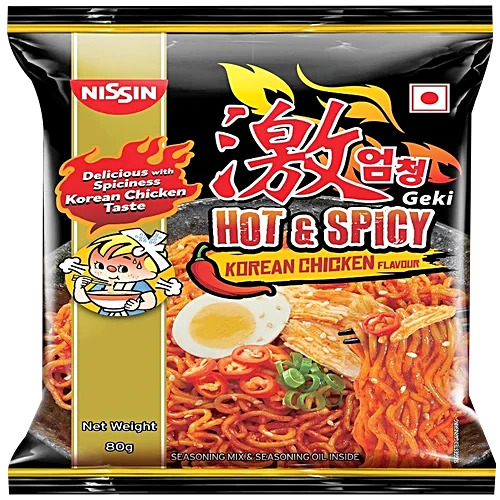 Nissin Geki Hot & Spicy Korean Chicken Flavour 80G
