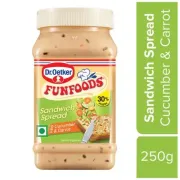 Dr. Oetker Funfoods Sandwich Spread Veg Cucumber & Carrot, 250 g