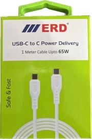 ERD UC-92 USB C to C Cable Upto 65W, 1 N