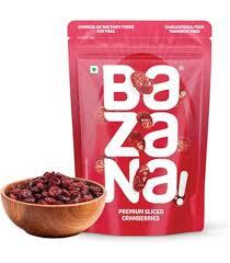 Bazana Premium Sliced Cranberries 215gm