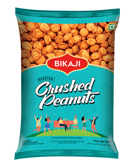 BULK DEAL - Bikaji Roasted Crushed Peanuts, 200 gm (Pack of 10 )