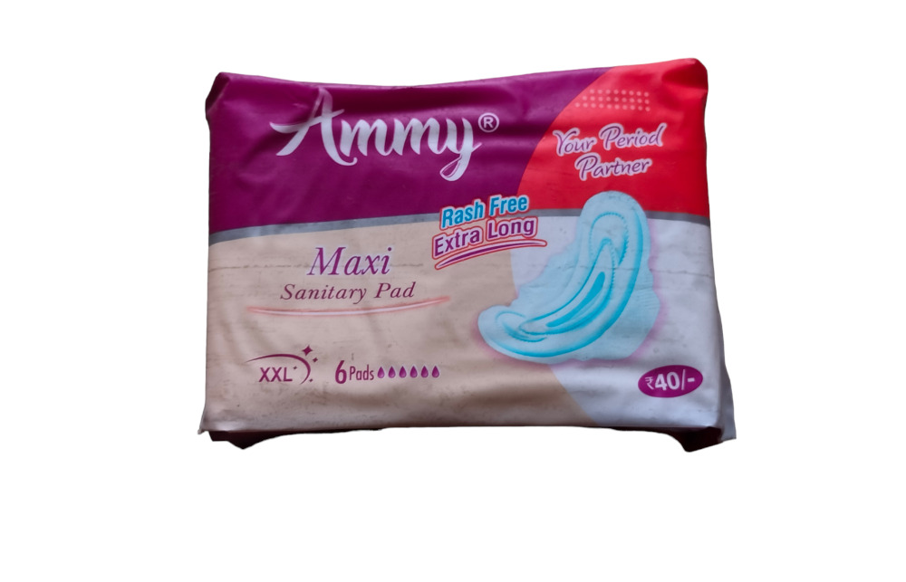 Ammy Maxi XXL Sanitary Napkins with Wings, 6 pads