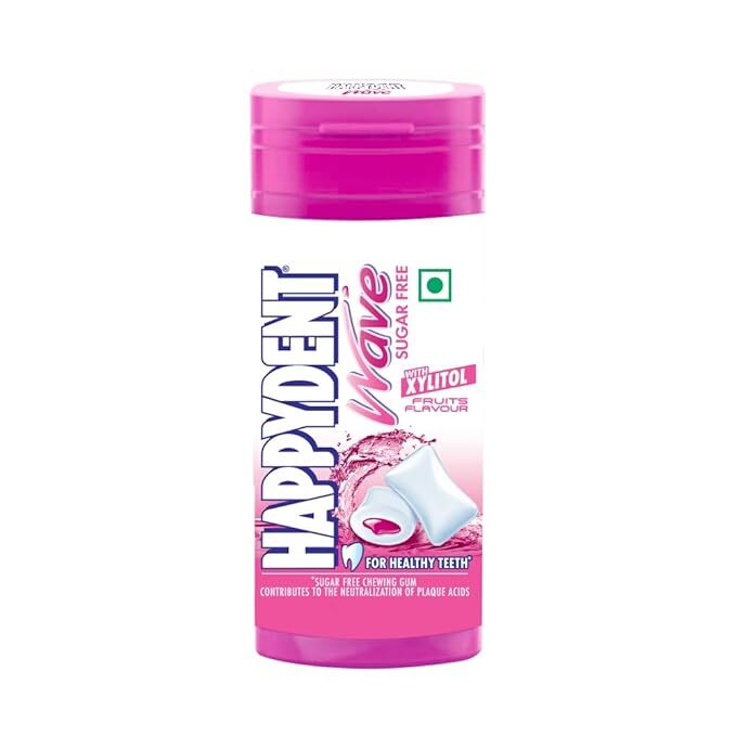 Happydent Wave Sugar Free Fruits Flavour 28.9g
