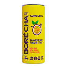 Borecha Kombucha Hawaiian Passion Fruit Low Suger Probiotic Tea 250ML