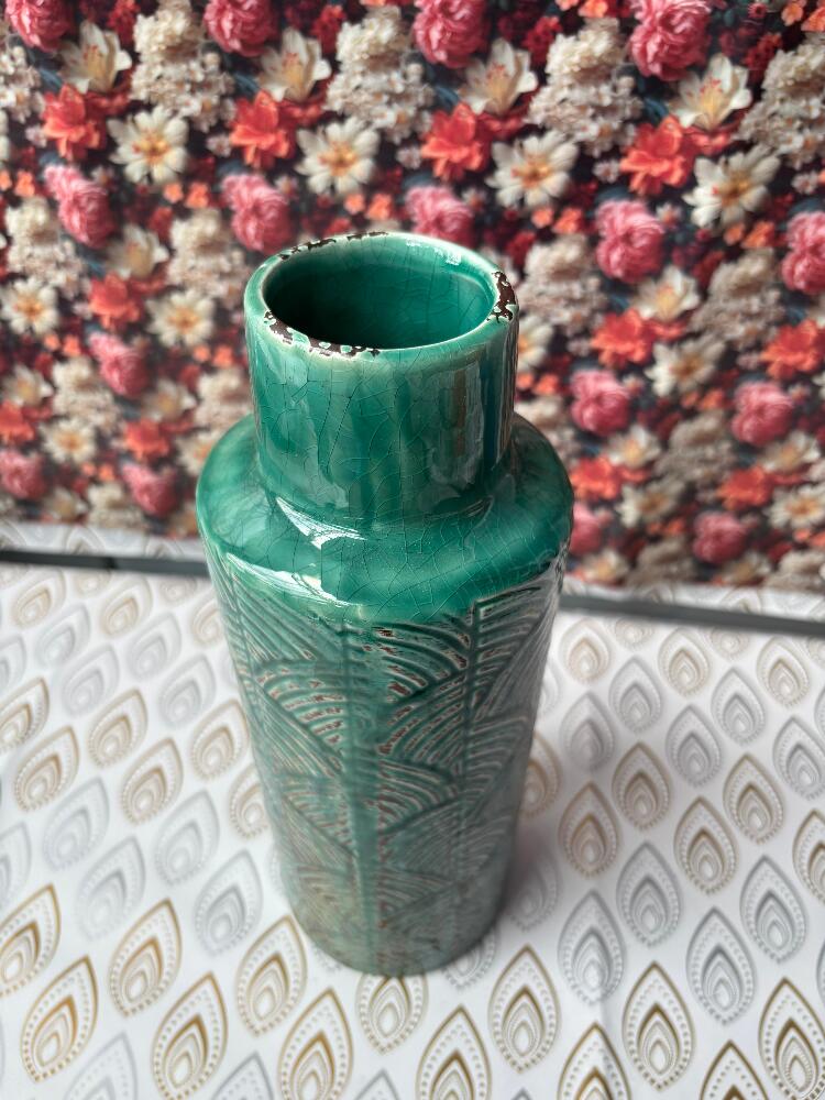 Hemlock Classic Aqua Vase