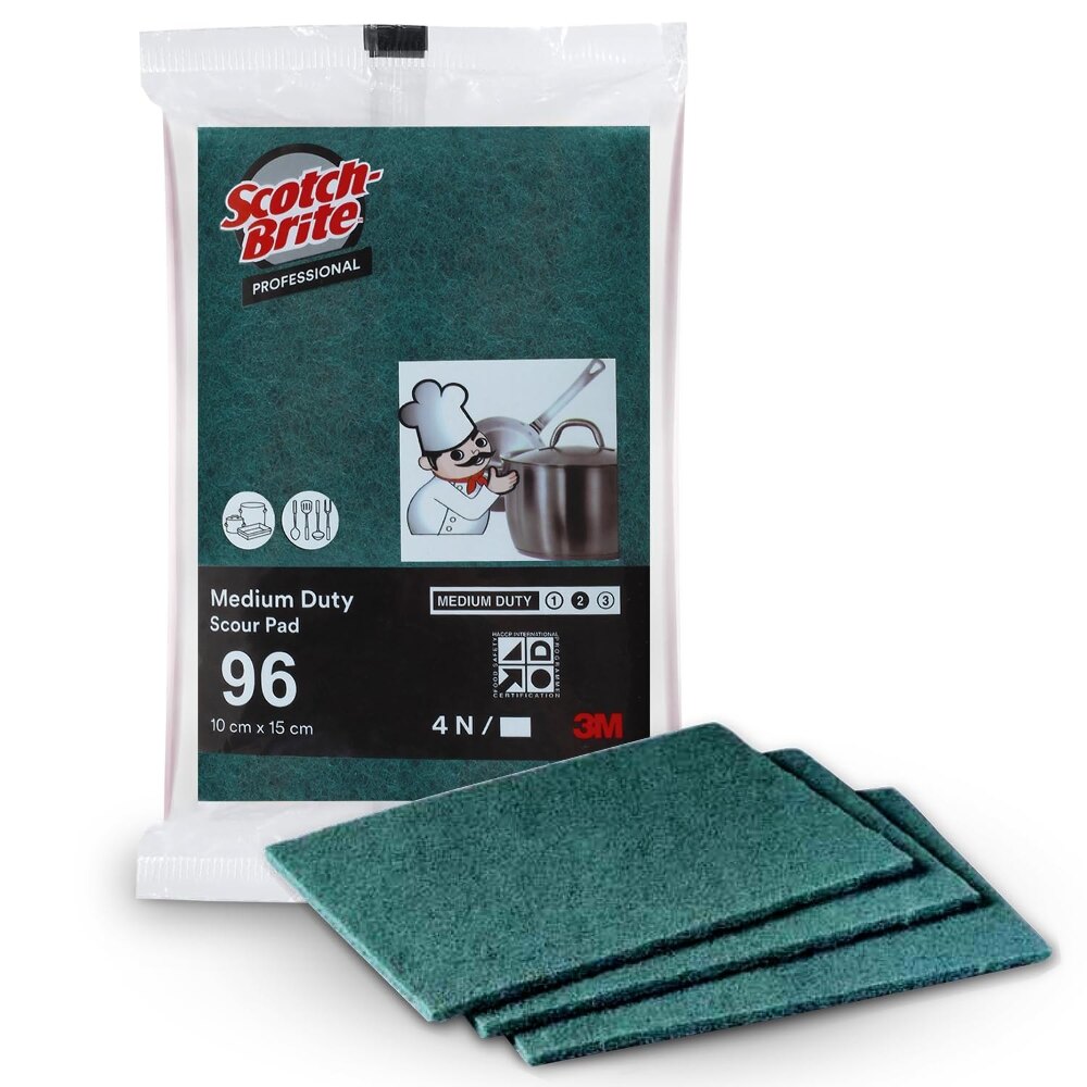 Scotch BriteProffessional Medium Duty Scour Pad, 4N