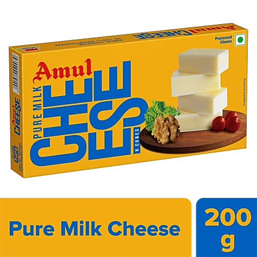 Amul Pure Milk Processed Cheese Cubes 200gm