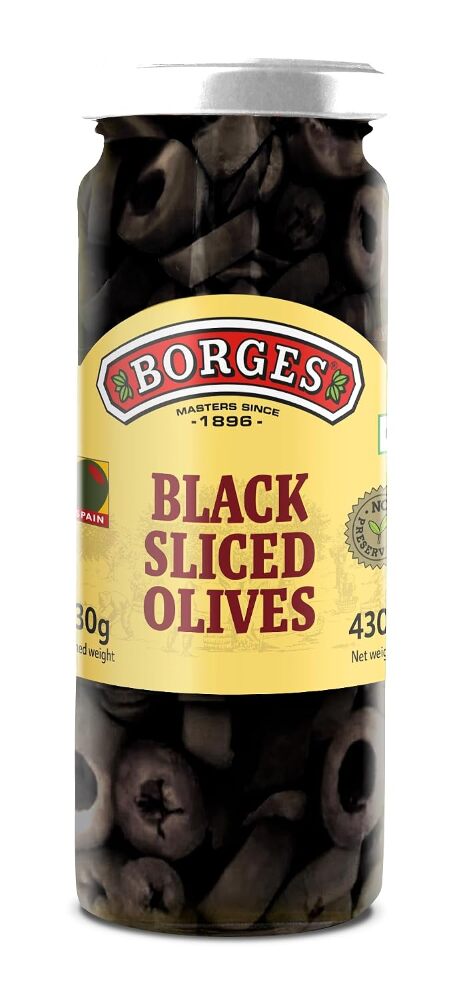 Borges Black Sliced Olives 430gm