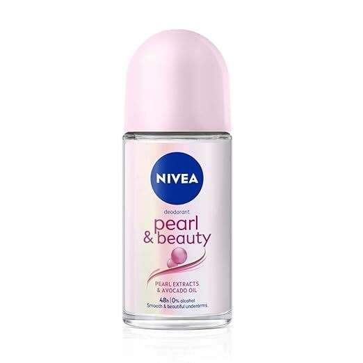 Nivea Pearl & Beauty 48h Deodorant Roll On for Smooth & Beautiful Underarms 50 ml for Women