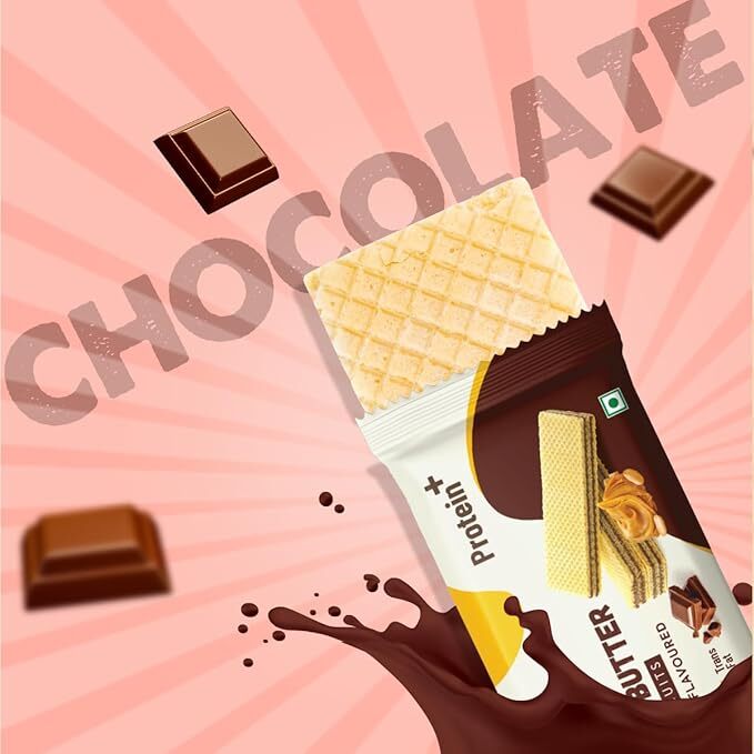 Beanut Oeanut Butter Waffer Biscuits Chocolate Flavoured 60g