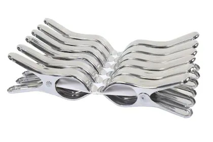 R River Plast Hulk Stainless Steel Clips RP222, 12pcs