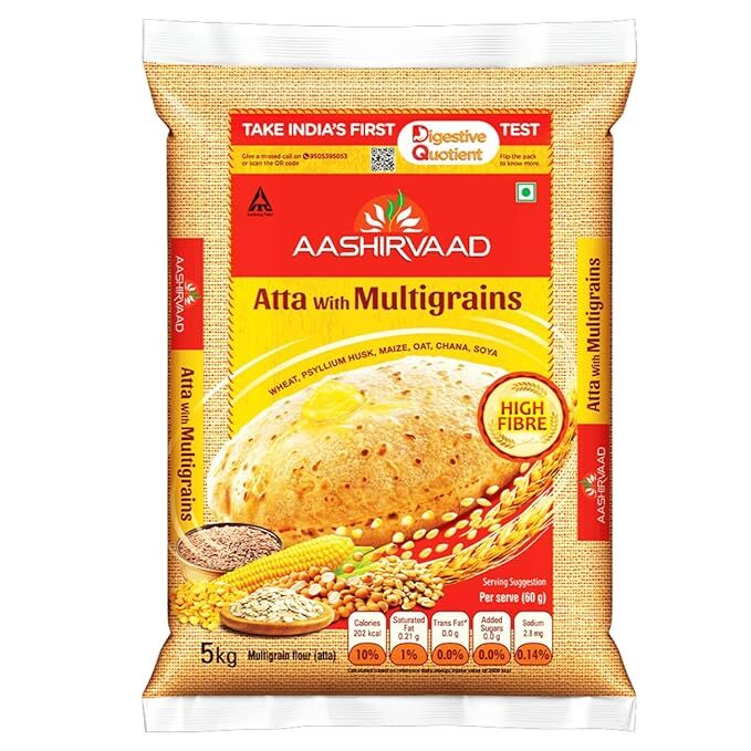 Aashirvaad Multigrains Atta, 5kg