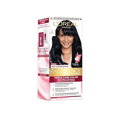 Loreal Paris Excellence Hair Color Small Pack No.1, Natural Black