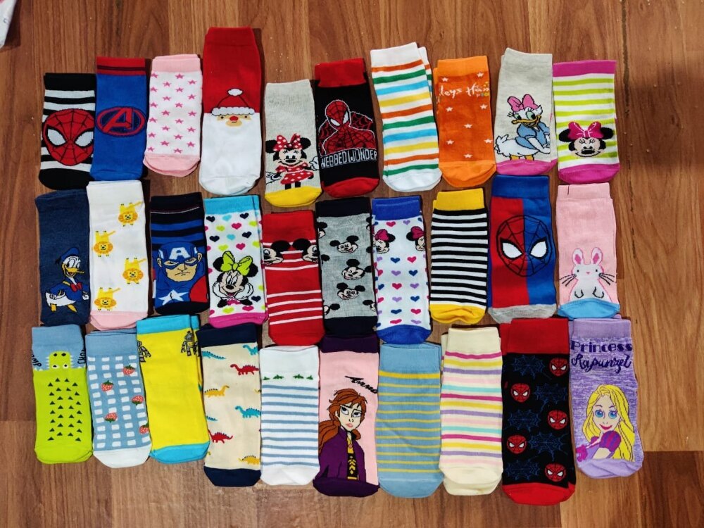 Rupa Footline Kids Fancy Thumb Socks, 4*16cm