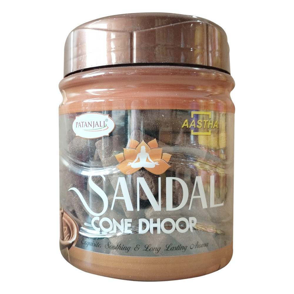 Aastha Sandal Cone Dhoop 200g
